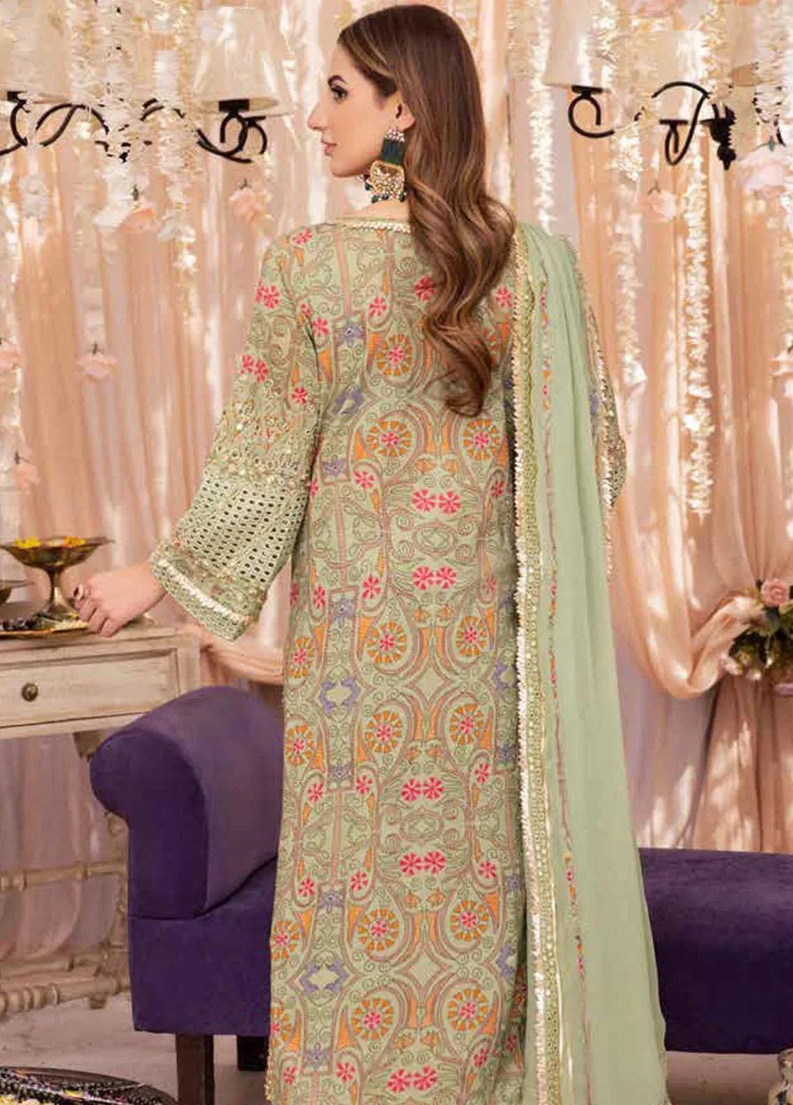 Charizma | Luxury Embroidered Eid Collection | ED23-06 - Aqsa Fabrics