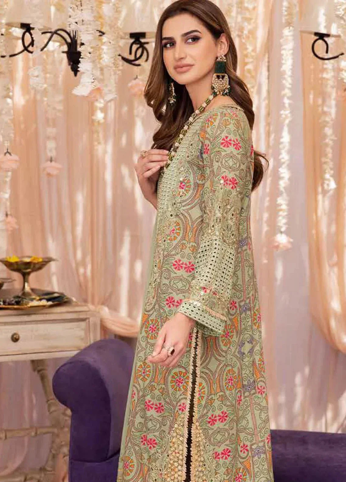 Charizma | Luxury Embroidered Eid Collection | ED23-06 - Aqsa Fabrics