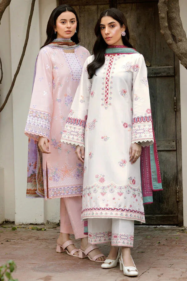 Farasha | Summer Weaves Embroidered Lawn | Pebble Glow - Aqsa Fabrics