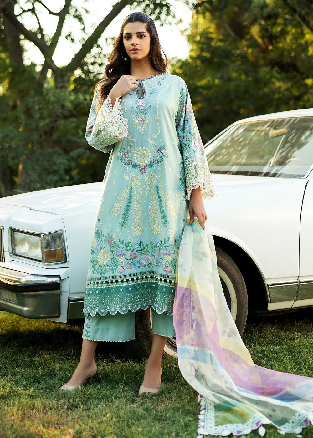 Sadaf Fawad Khan | Siraa Lawn 25 | MID SUMMER EVENING - A - Aqsa Fabrics