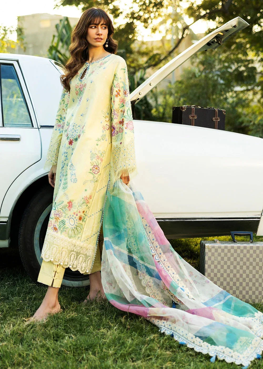 Sadaf Fawad Khan | Siraa Lawn 25 | MID SUMMER EVENING - B - Aqsa Fabrics