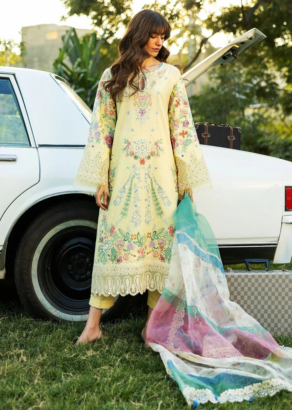 Sadaf Fawad Khan | Siraa Lawn 25 | MID SUMMER EVENING - B - Aqsa Fabrics