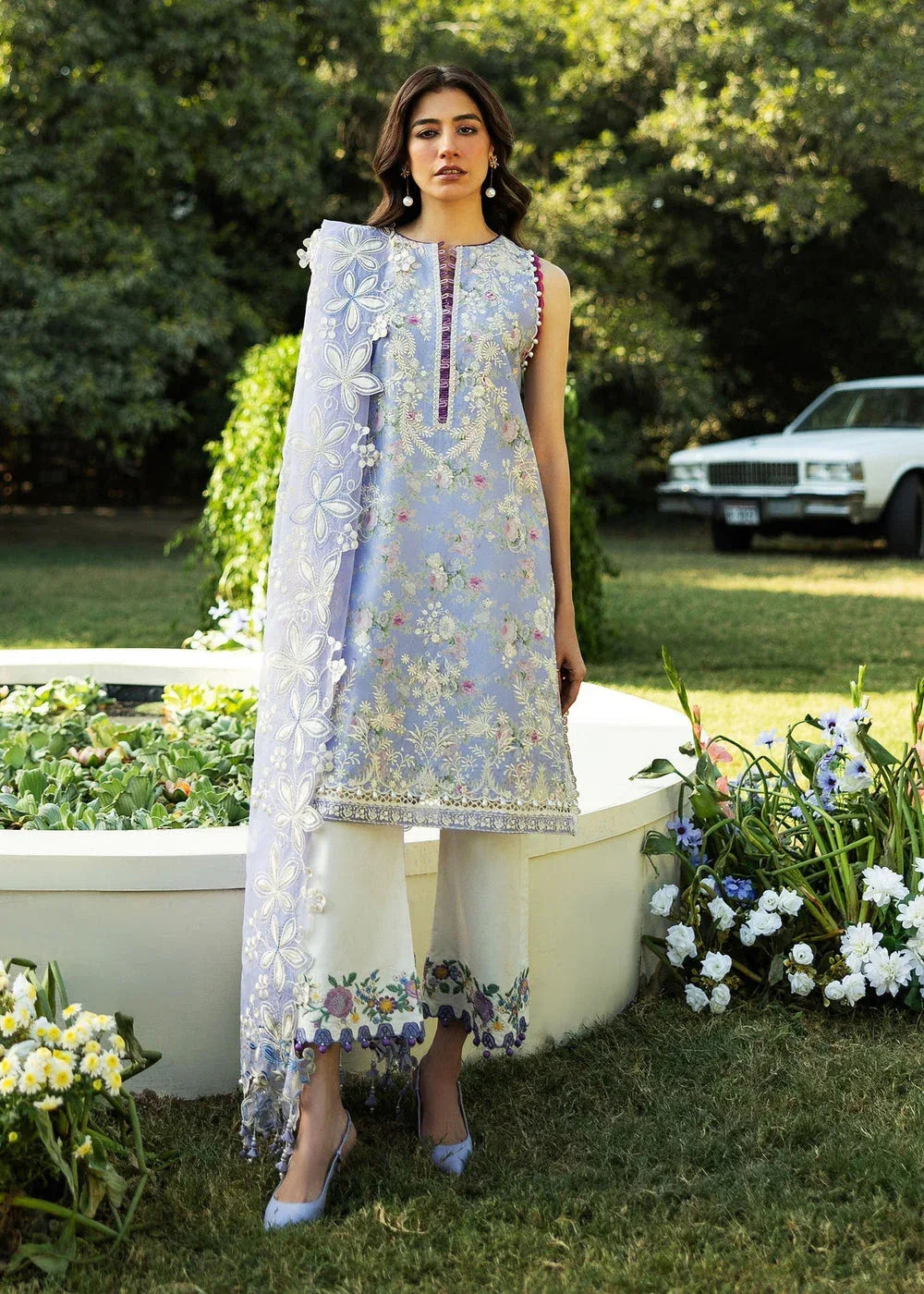 Sadaf Fawad Khan | Siraa Lawn 25 | BLOOM - A - Aqsa Fabrics