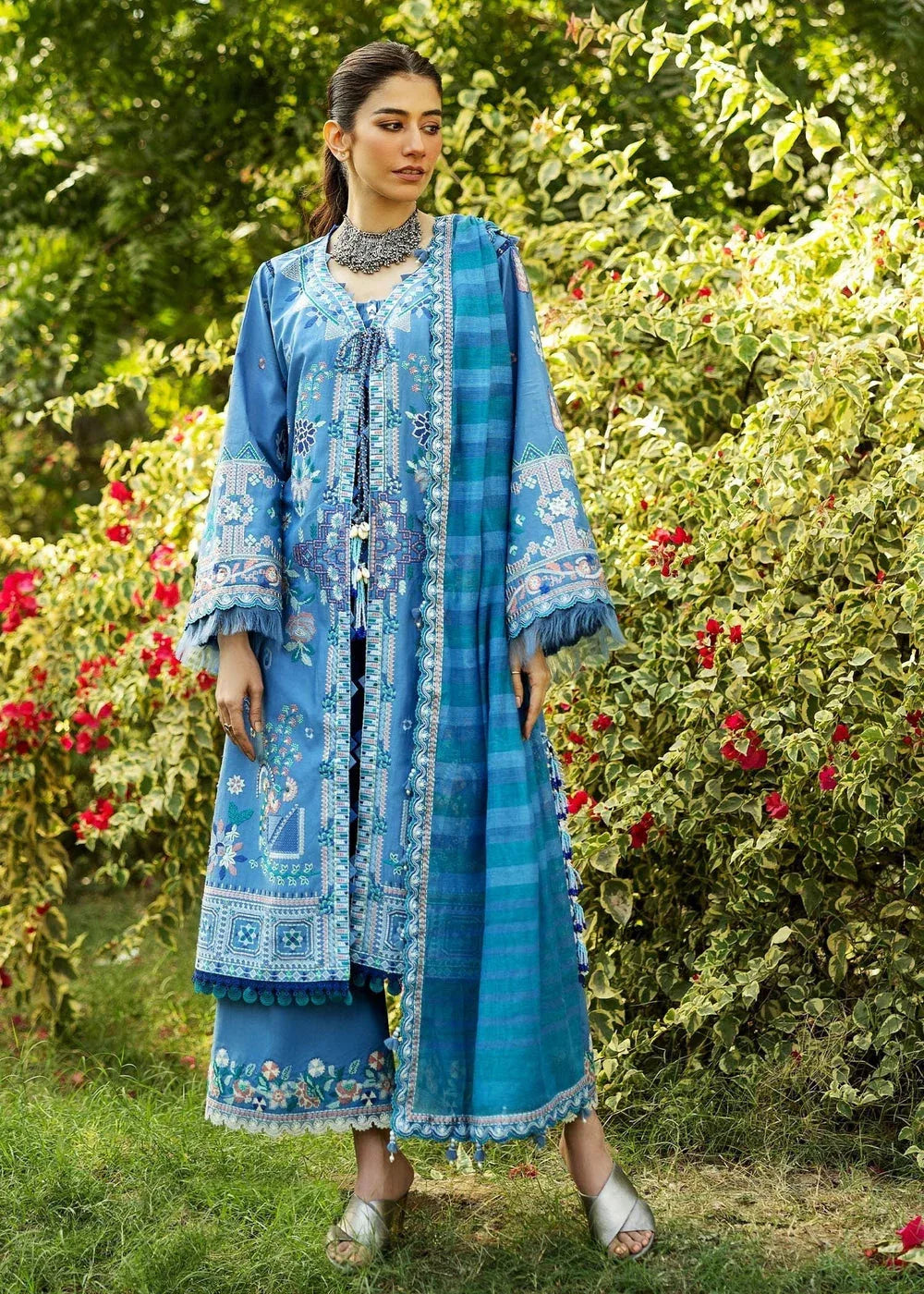 Sadaf Fawad Khan | Siraa Lawn 25 | WISTERIA - A - Aqsa Fabrics