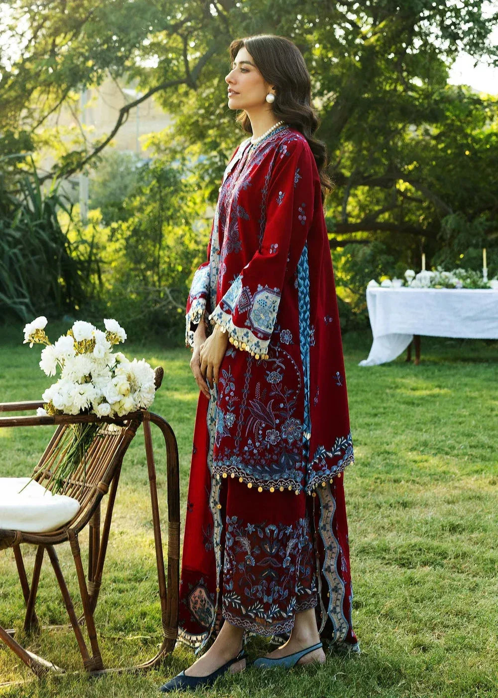 Sadaf Fawad Khan | Siraa Lawn 25 | KOI - A - Aqsa Fabrics