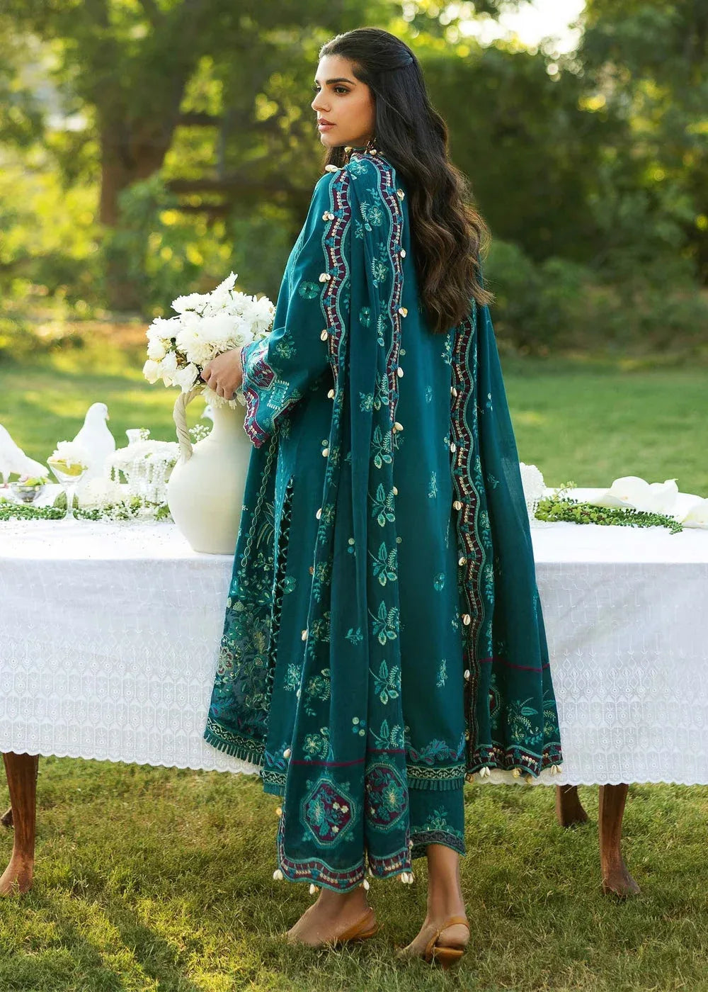 Sadaf Fawad Khan | Siraa Lawn 25 | KOI - B - Aqsa Fabrics