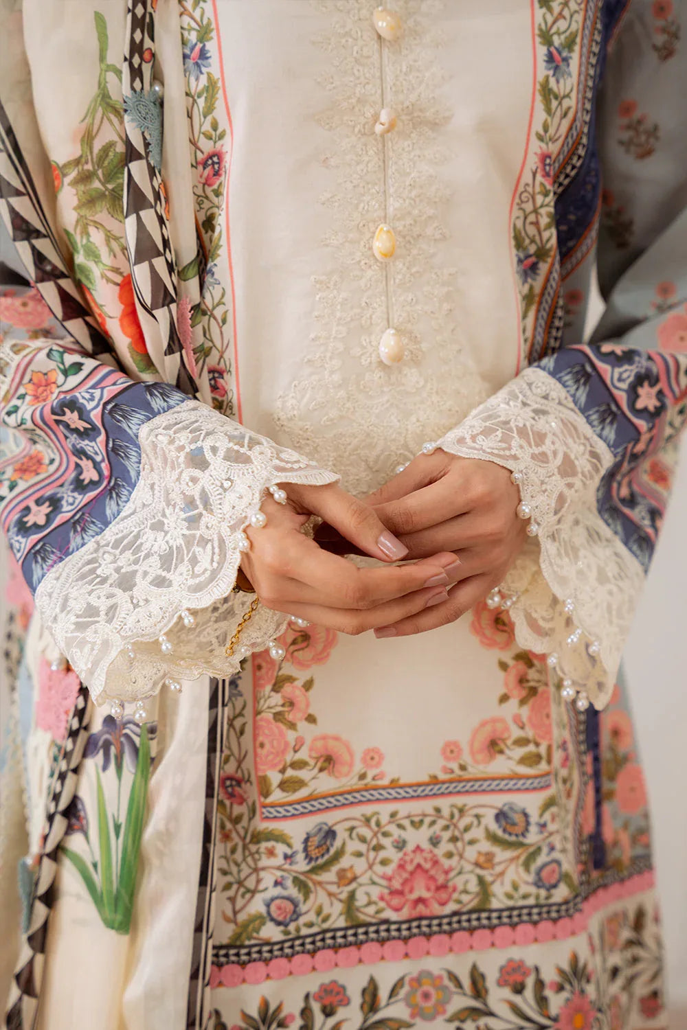 Saira Rizwan | Laanem Summer Lawn 25 | ZUMRA-B-SRL25-07 - Aqsa Fabrics