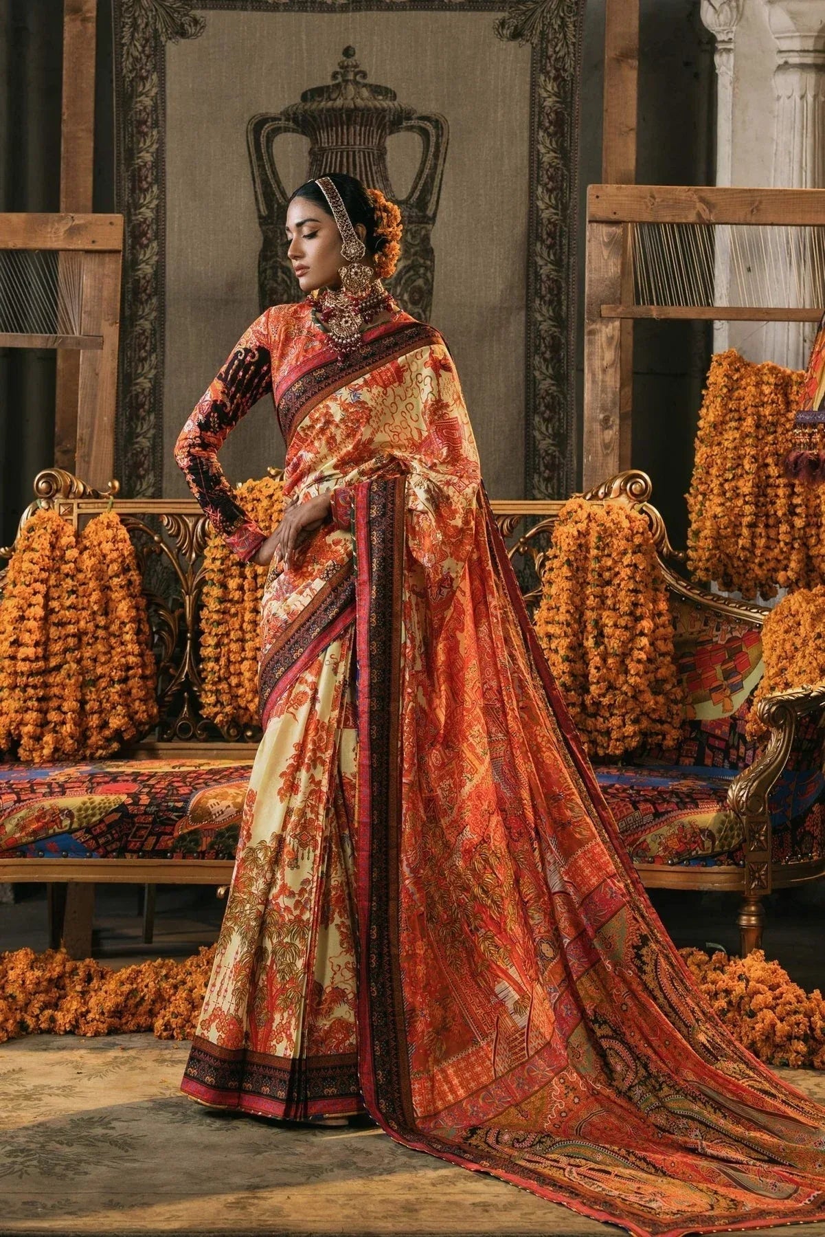 Fahad Hussayn | Lawn Banger | Damavand - Aqsa Fabrics