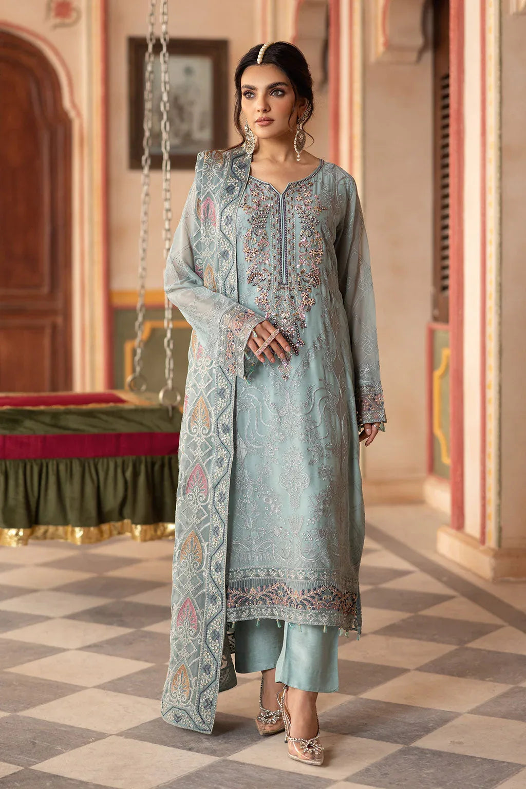 Ramsha | Dastan Formals | T-302 - Aqsa Fabrics