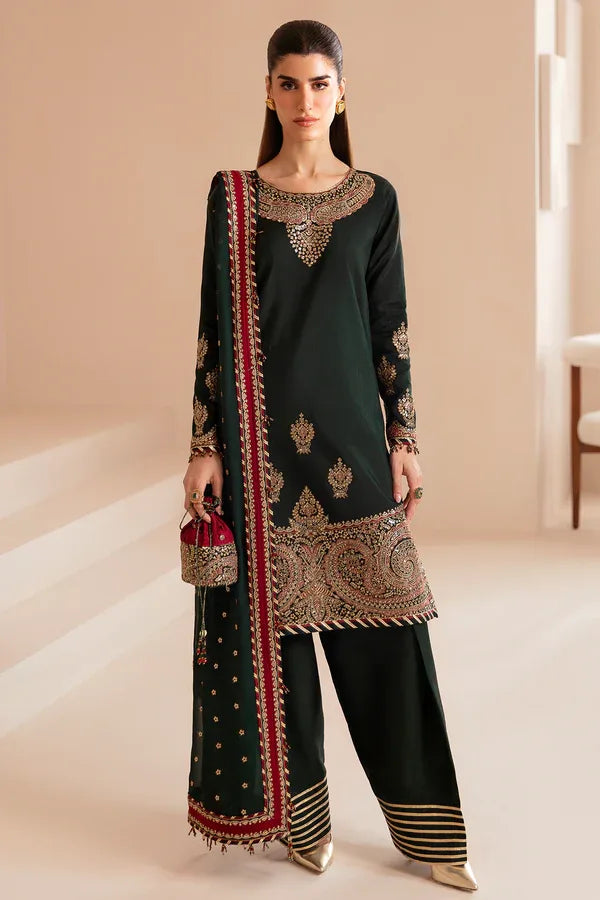 Jazmin | Formals Collection | Raw Silk UR-7036 - Aqsa Fabrics