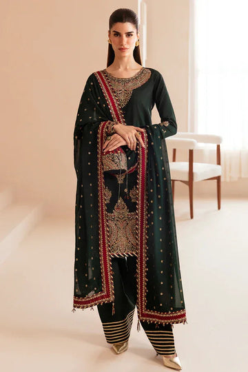 Jazmin | Formals Collection | Raw Silk UR-7036 - Aqsa Fabrics