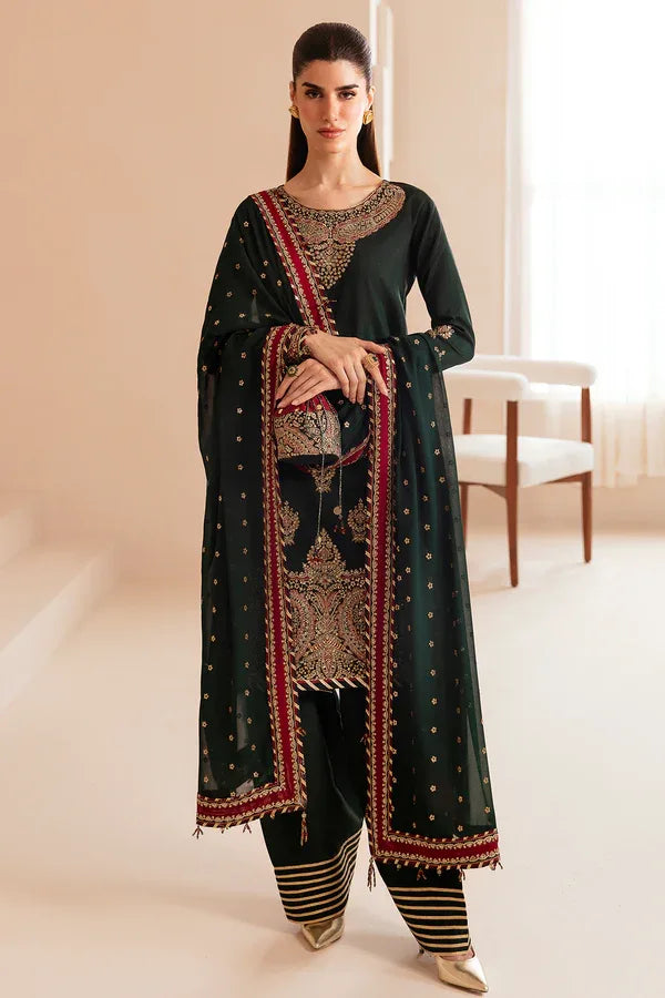 Jazmin | Formals Collection | Raw Silk UR-7036 - Aqsa Fabrics