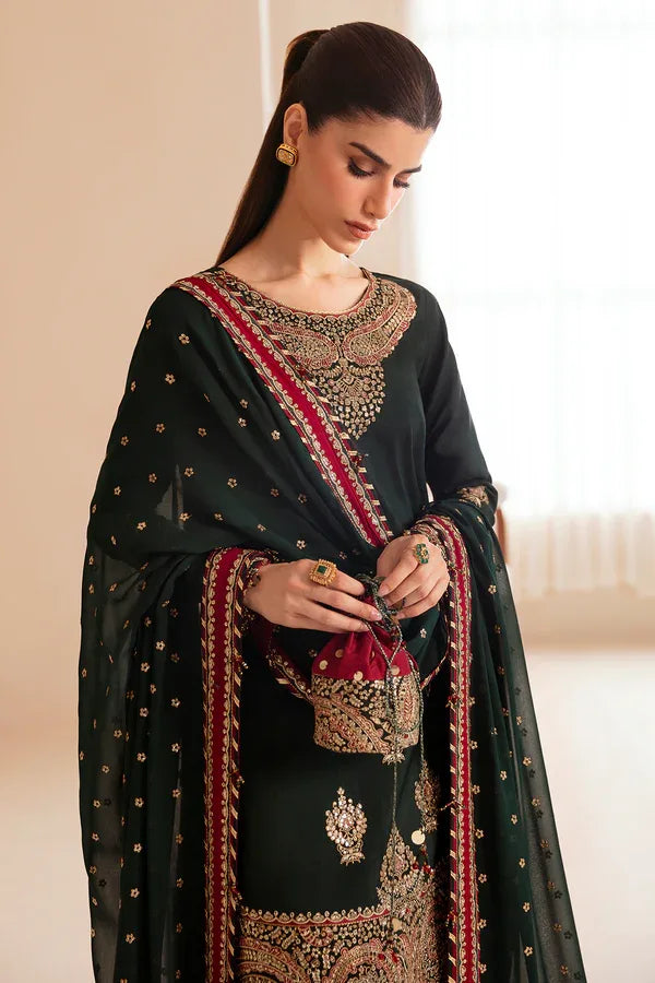 Jazmin | Formals Collection | Raw Silk UR-7036 - Aqsa Fabrics