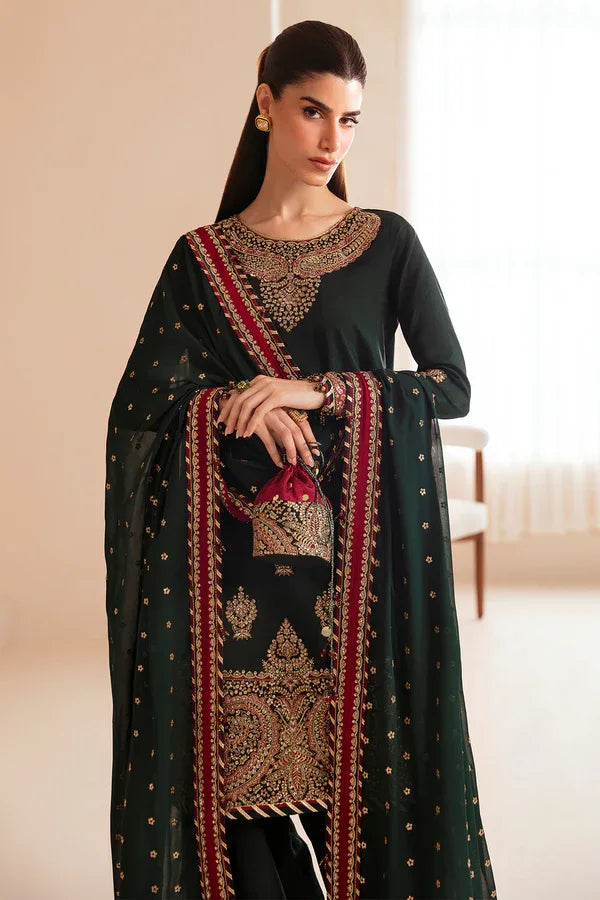 Jazmin | Formals Collection | Raw Silk UR-7036 - Aqsa Fabrics