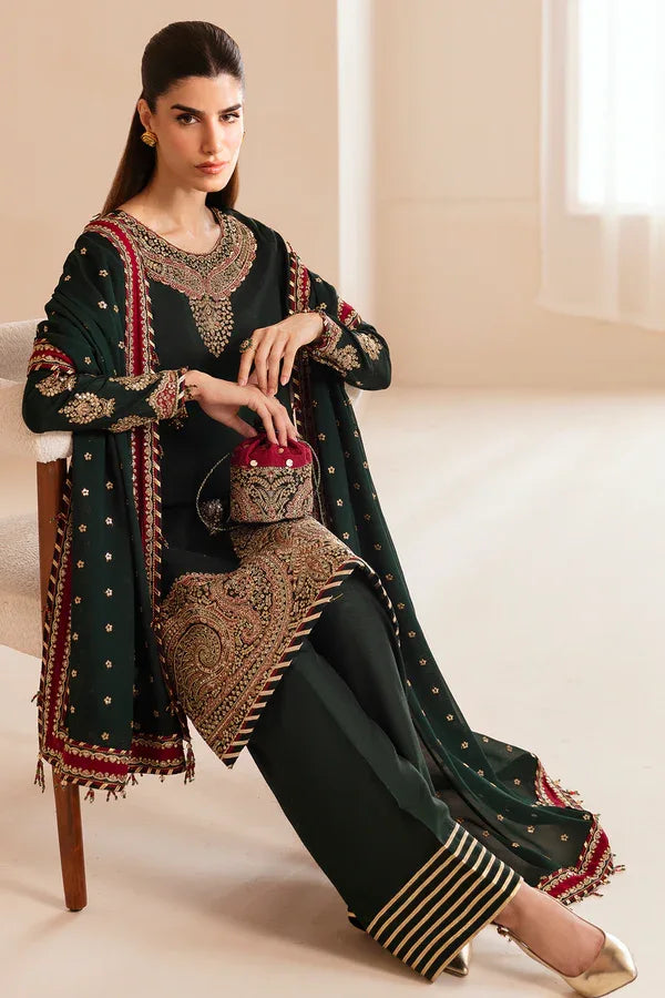 Jazmin | Formals Collection | Raw Silk UR-7036 - Aqsa Fabrics