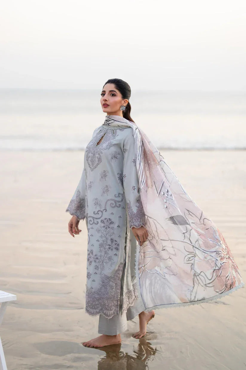 Aabyaan | Saagar Luxury Lawn 25 | ZUMAR (AS-10) - Aqsa Fabrics