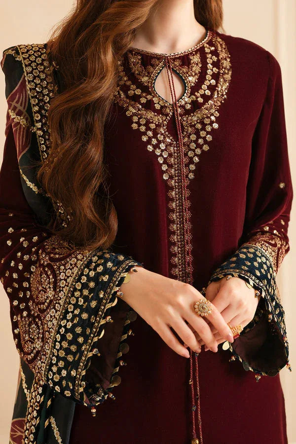 Jazmin | Velvet Edit 24 | Velvet Formal VF-2038 - Aqsa Fabrics