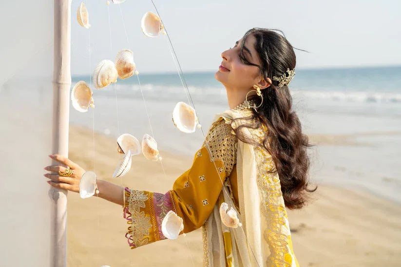 Aabyaan | Saagar Luxury Lawn 25 | ZIYANA (AS-05) - Aqsa Fabrics