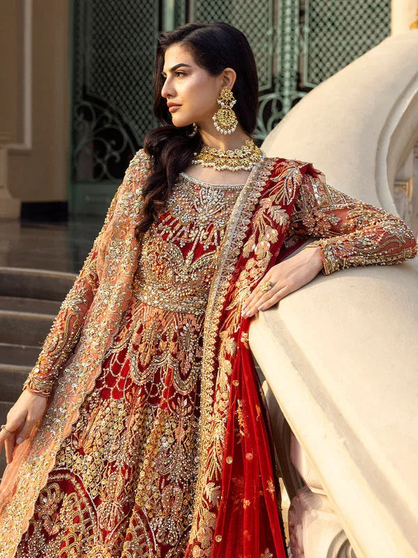 Epoque | Reverie Bridals | Cramoise - Aqsa Fabrics