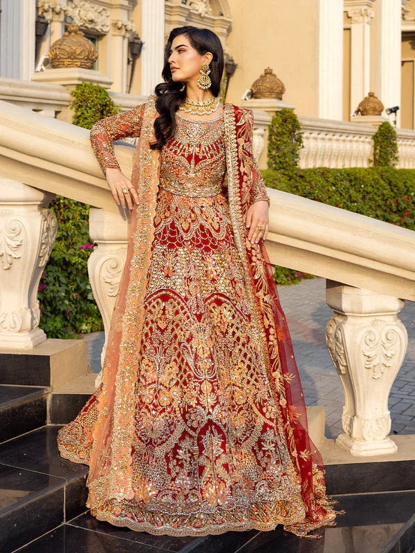 Epoque | Reverie Bridals | Cramoise - Aqsa Fabrics