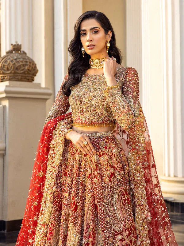 Epoque | Reverie Bridals | Ecarlate - Aqsa Fabrics