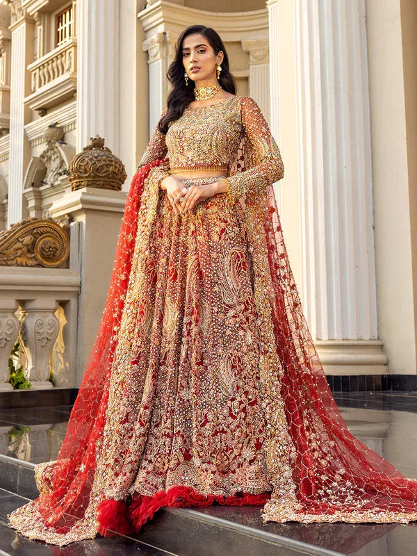 Epoque | Reverie Bridals | Ecarlate - Aqsa Fabrics