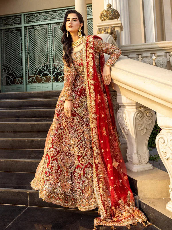 Epoque | Reverie Bridals | Cramoise - Aqsa Fabrics