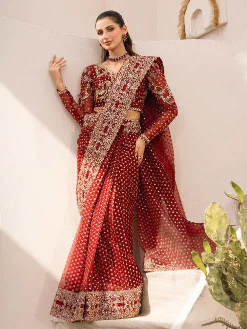 Epoque | Le Tresor Luxury Pret | AMBER - Aqsa Fabrics