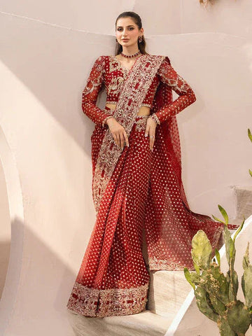 Epoque | Le Tresor Luxury Pret | AMBER - Aqsa Fabrics