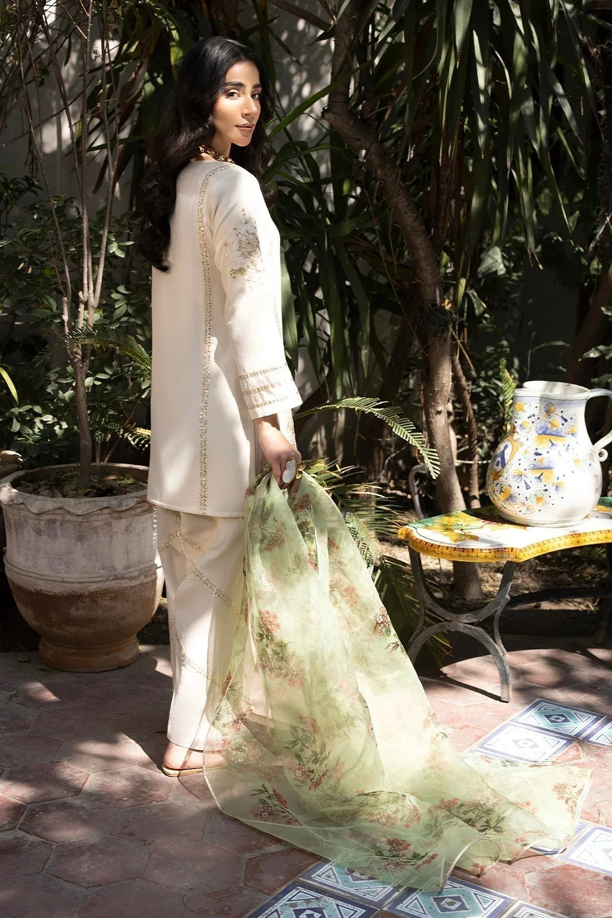 Erum Khan | Shahzeen Eid Collection | SWAN - Aqsa Fabrics
