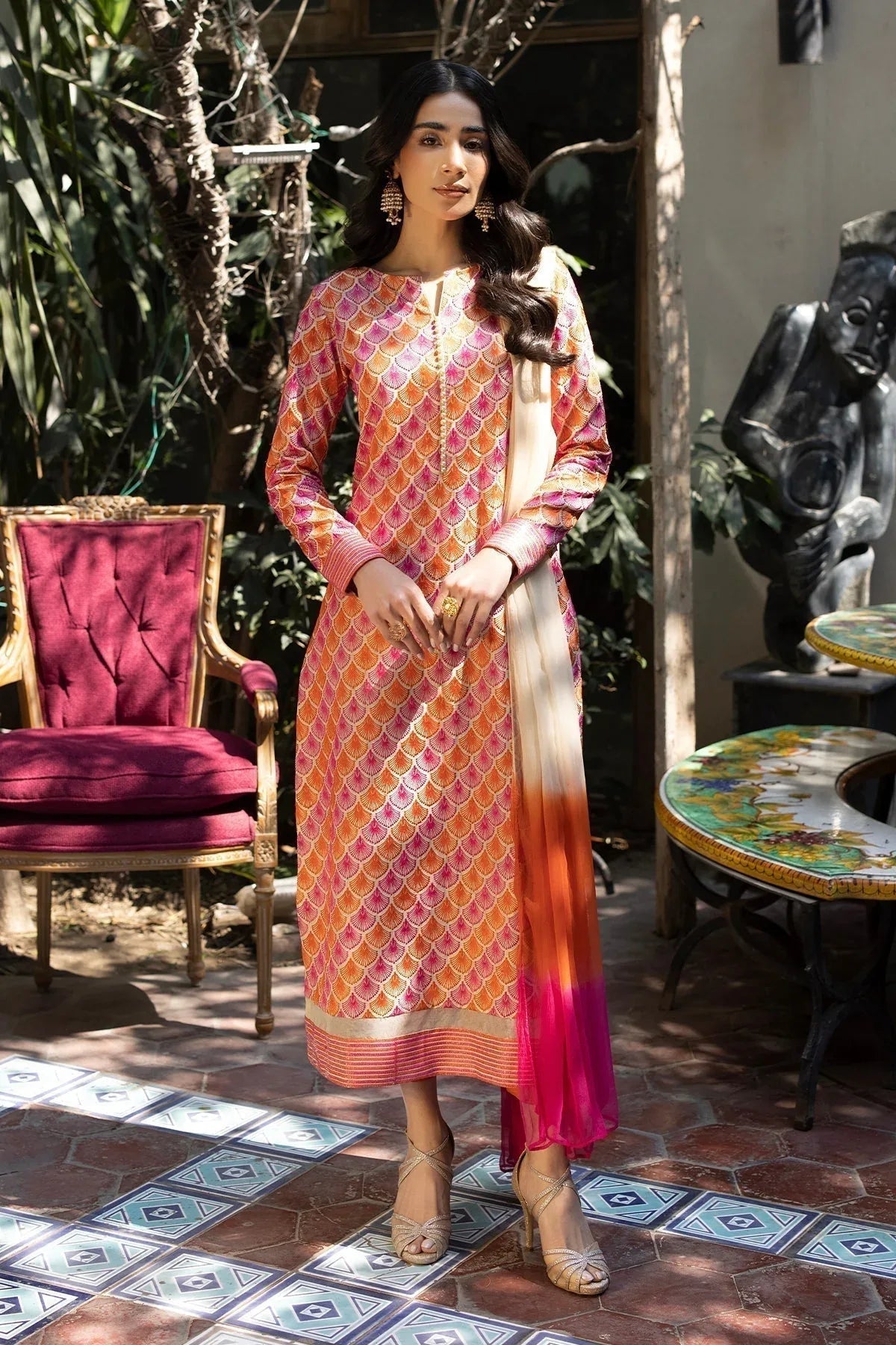 Erum Khan | Shahzeen Eid Collection | BLOSSOM - Aqsa Fabrics