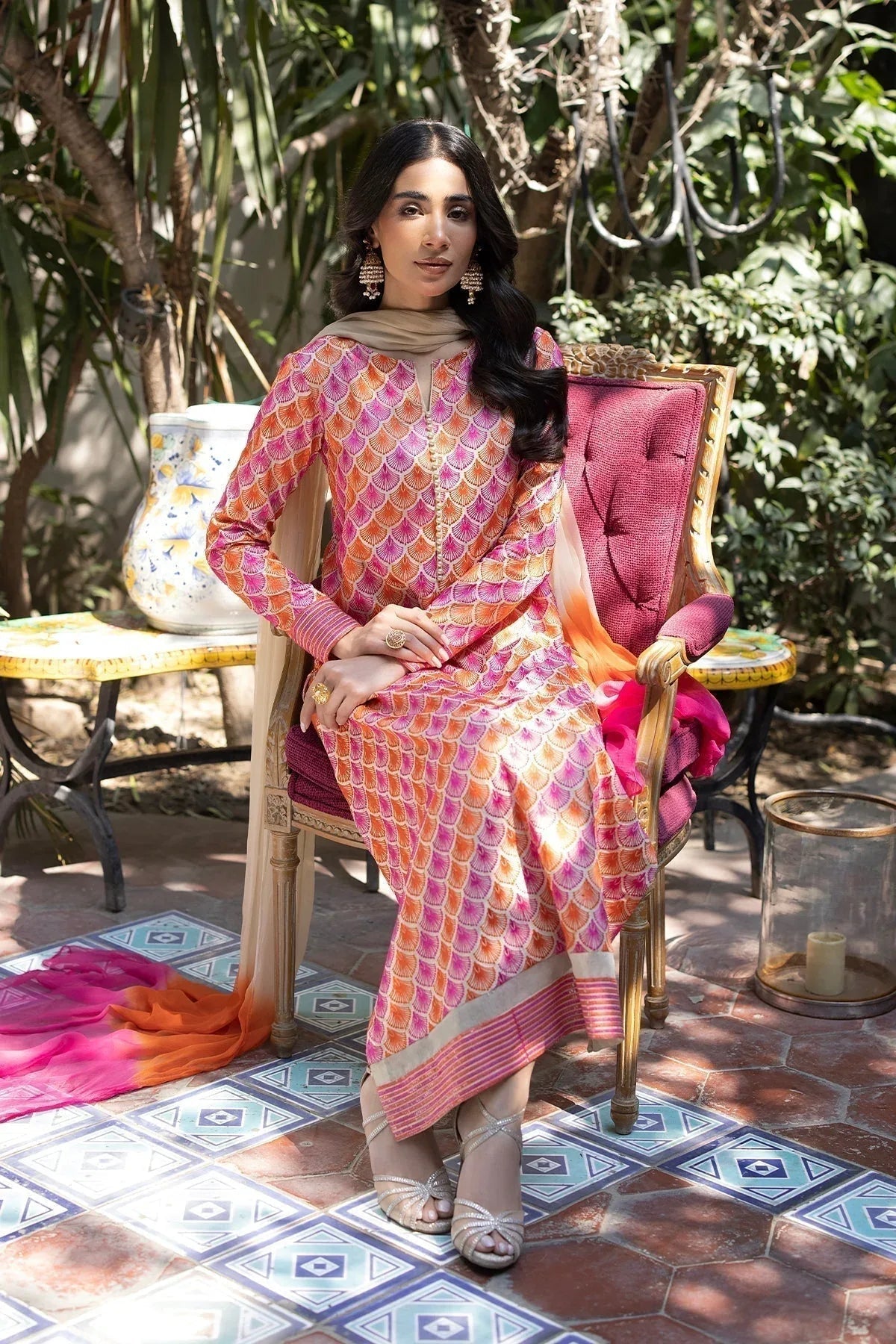 Erum Khan | Shahzeen Eid Collection | BLOSSOM - Aqsa Fabrics