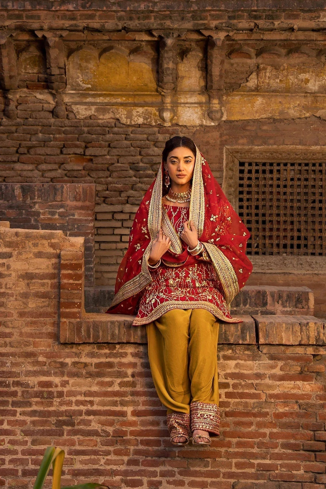 Erum Khan | Shezadian Luxe Formals | CHAND BAI - Aqsa Fabrics
