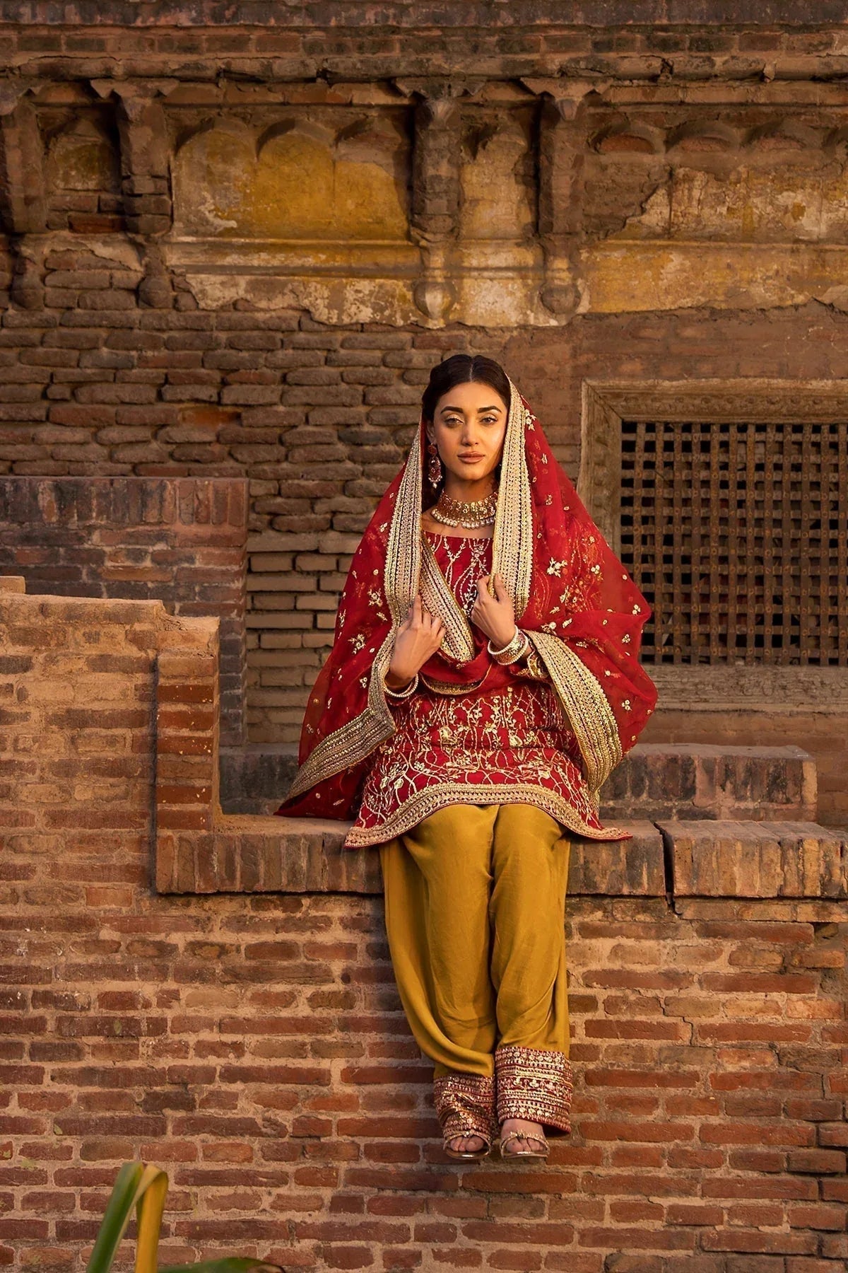 Erum Khan | Shezadian Luxe Formals | CHAND BAI - Aqsa Fabrics
