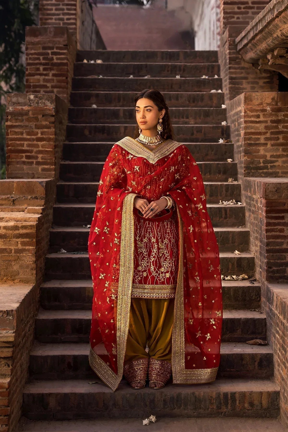 Erum Khan | Shezadian Luxe Formals | CHAND BAI - Aqsa Fabrics