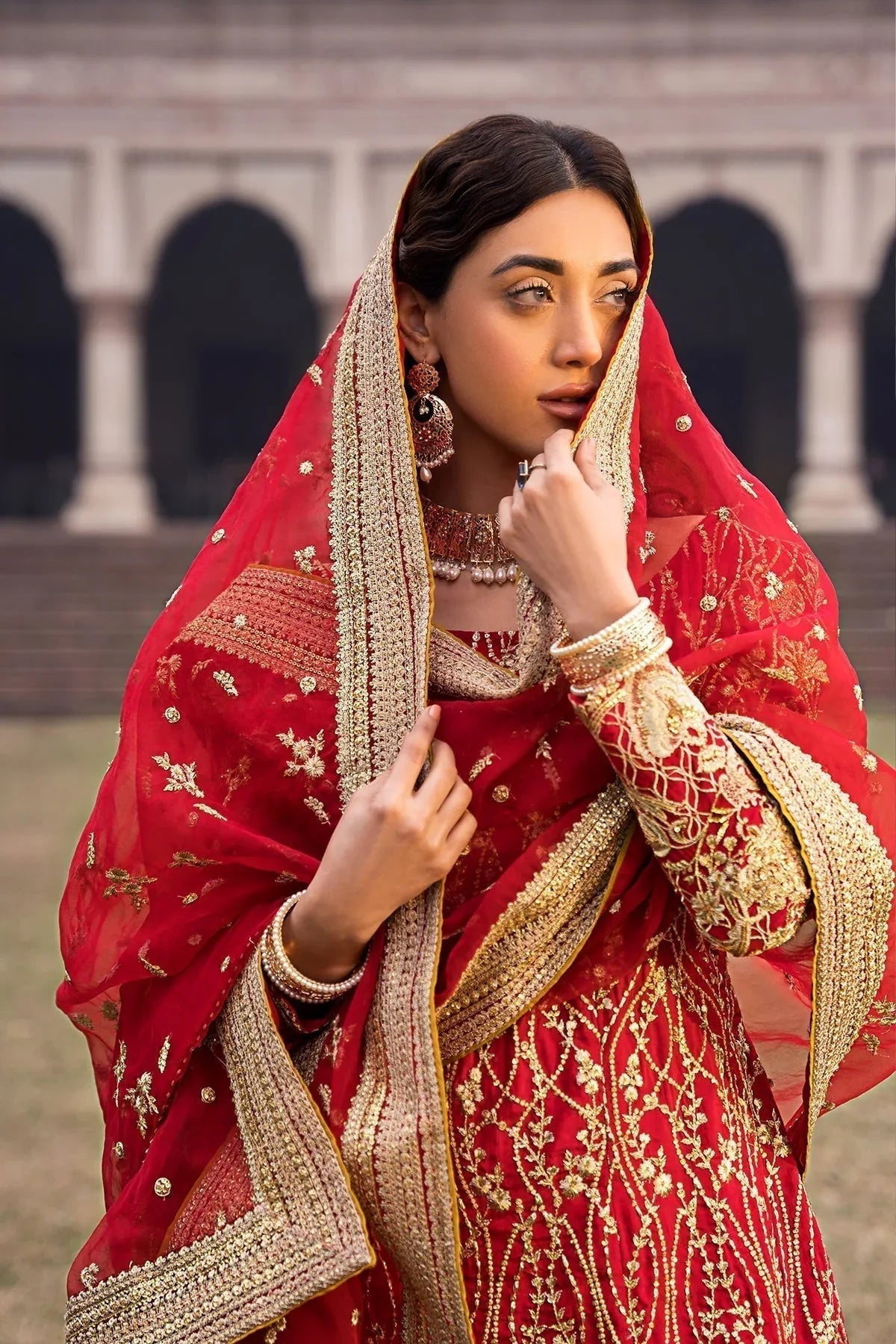 Erum Khan | Shezadian Luxe Formals | CHAND BAI - Aqsa Fabrics