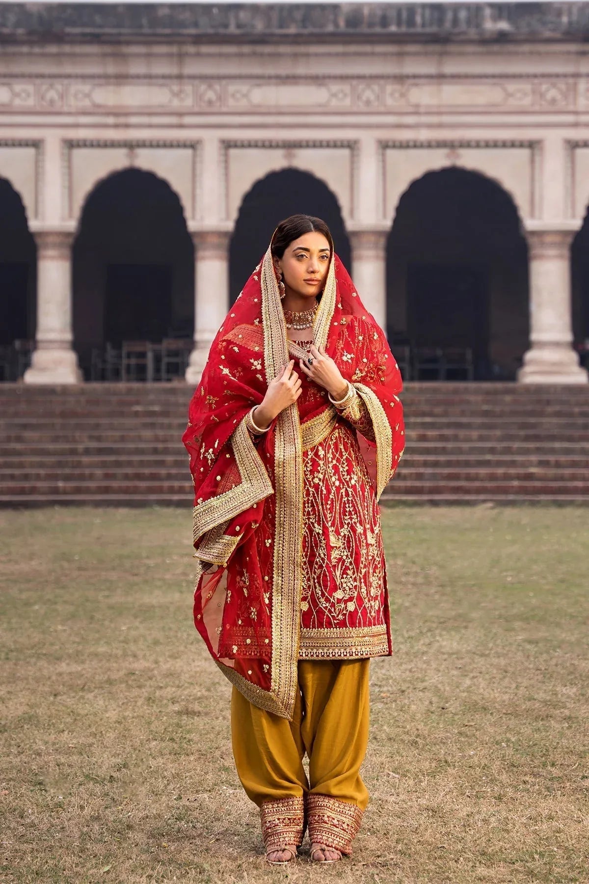 Erum Khan | Shezadian Luxe Formals | CHAND BAI - Aqsa Fabrics