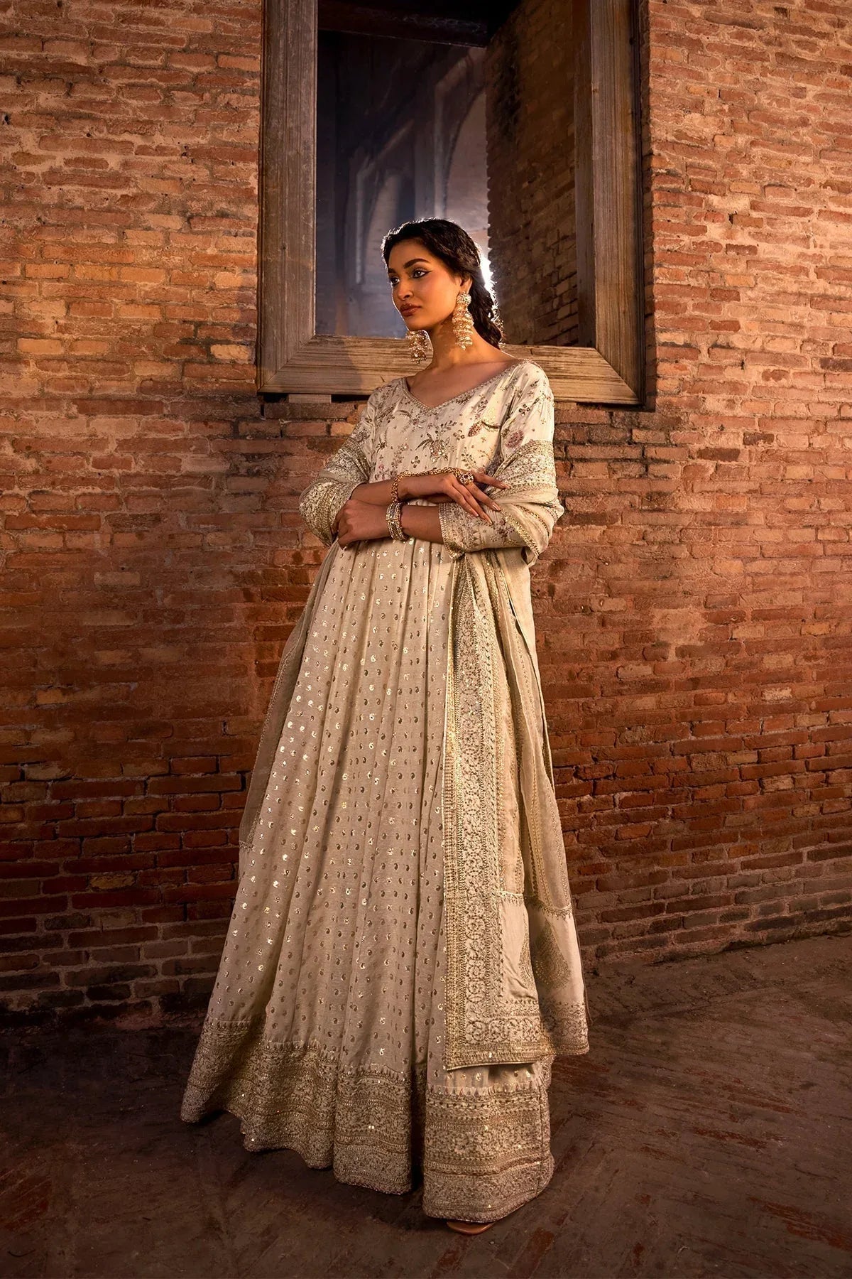 Erum Khan | Shezadian Luxe Formals | BADSHAH BEGUM - Aqsa Fabrics