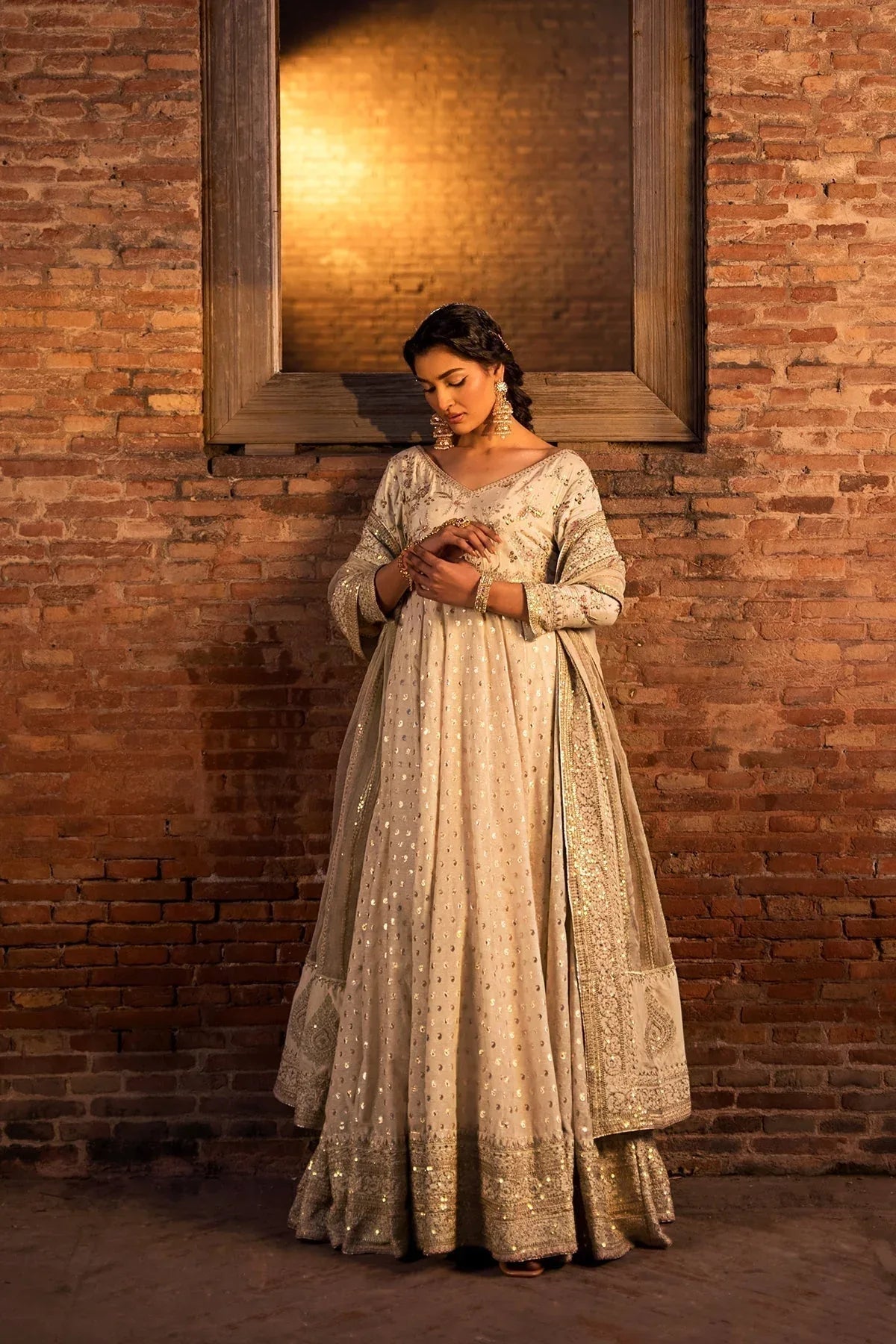 Erum Khan | Shezadian Luxe Formals | BADSHAH BEGUM - Aqsa Fabrics