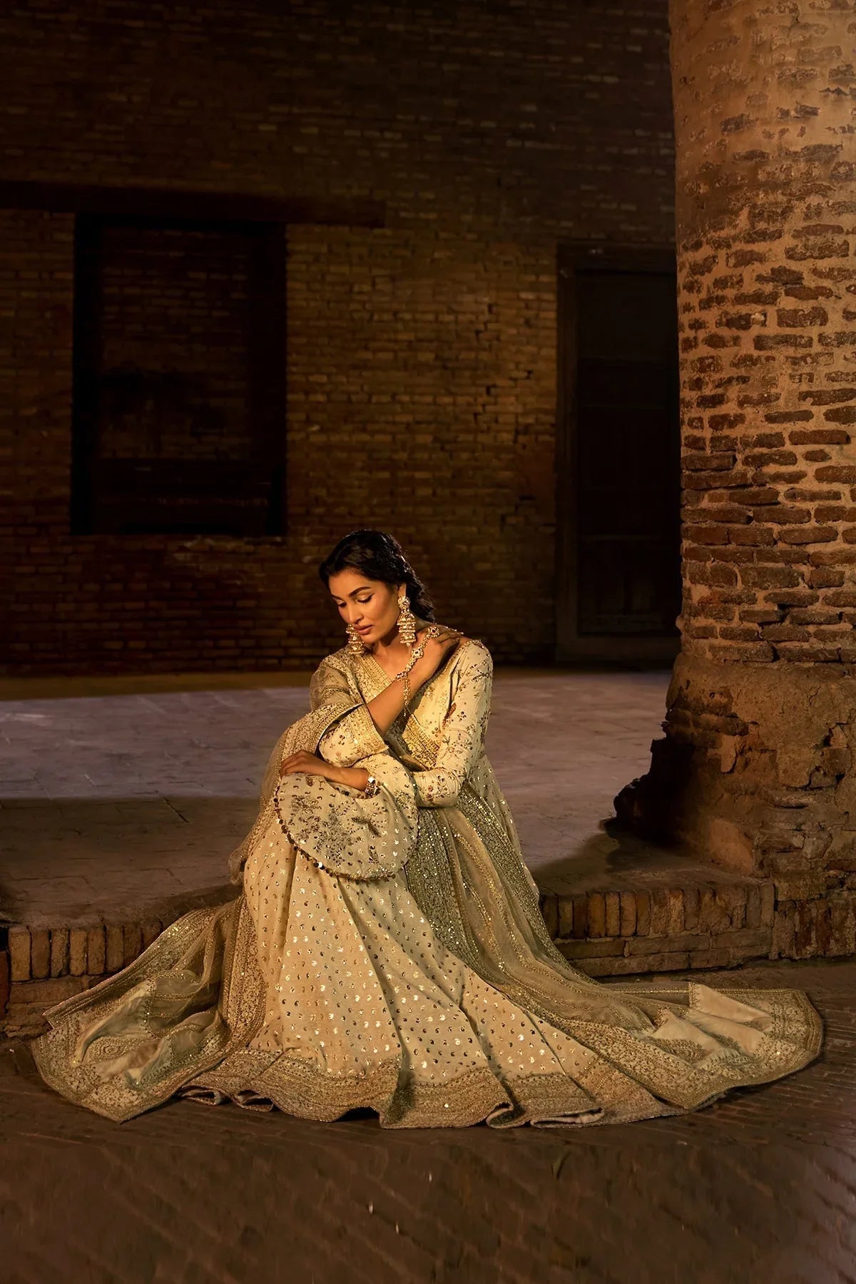 Erum Khan | Shezadian Luxe Formals | BADSHAH BEGUM - Aqsa Fabrics