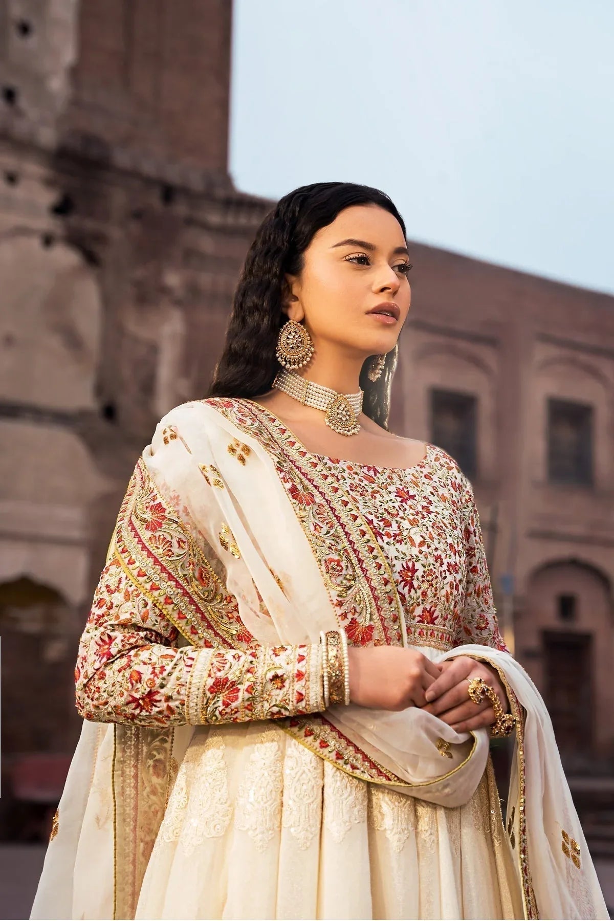 Erum Khan | Shezadian Luxe Formals | ANARKALI - Aqsa Fabrics