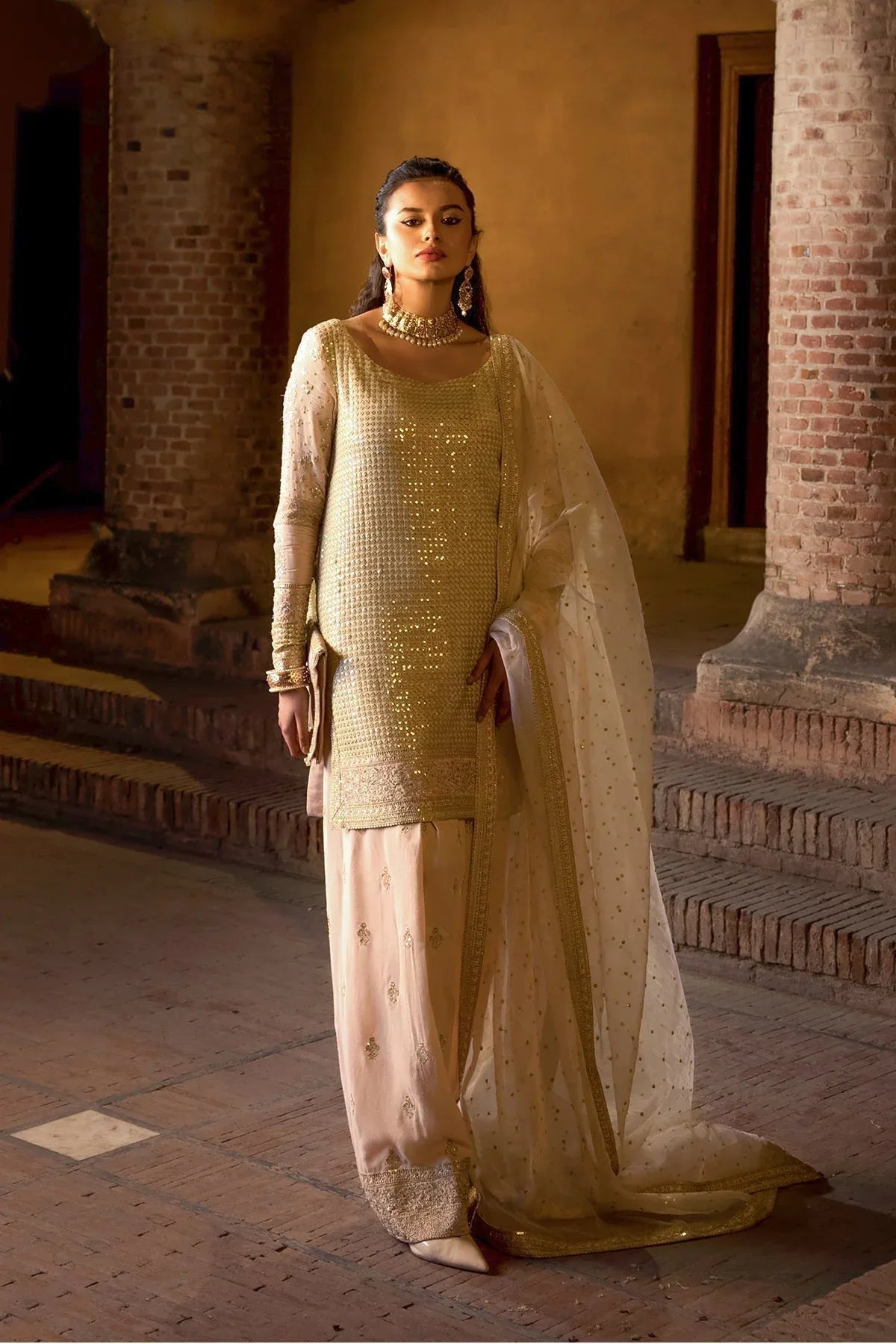 Erum Khan | Shezadian Luxe Formals | ZEB UN NISA - Aqsa Fabrics