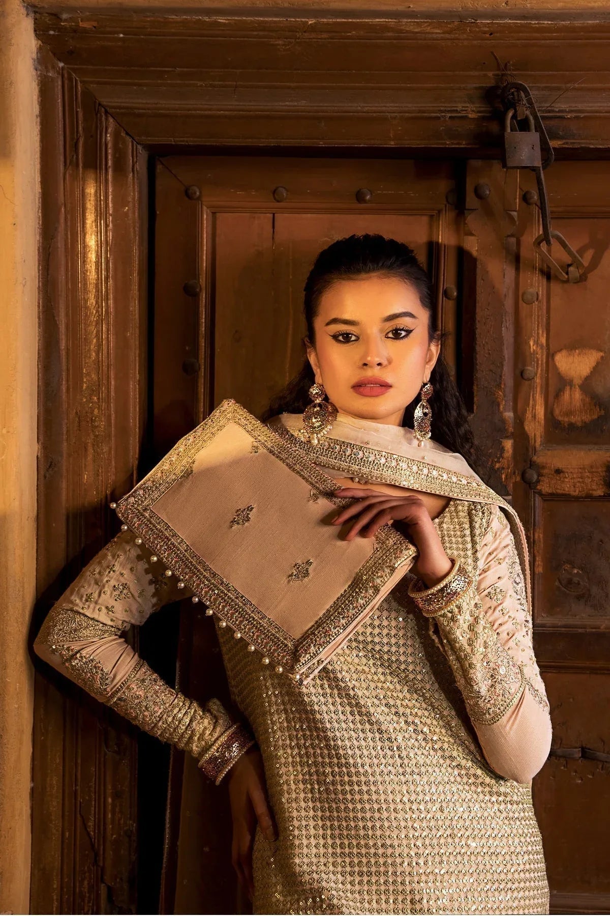 Erum Khan | Shezadian Luxe Formals | ZEB UN NISA - Aqsa Fabrics
