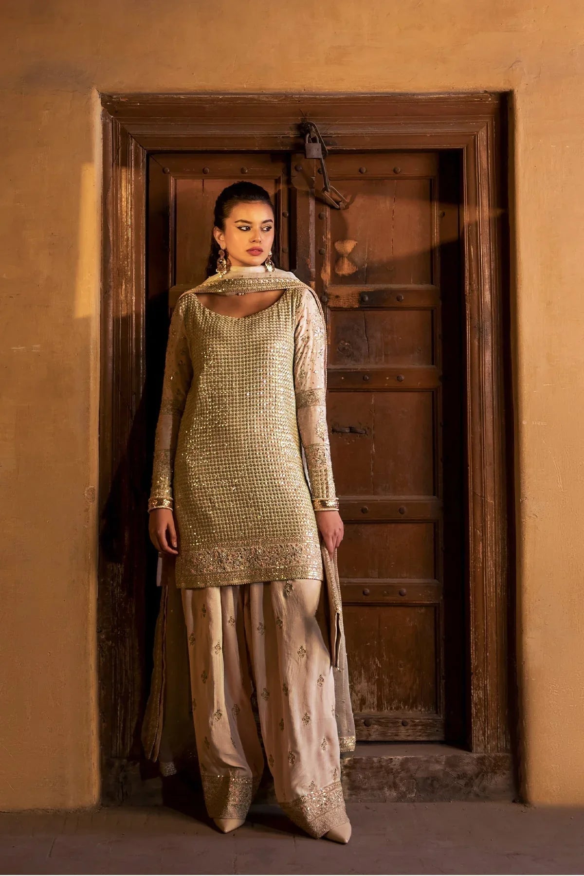 Erum Khan | Shezadian Luxe Formals | ZEB UN NISA - Aqsa Fabrics