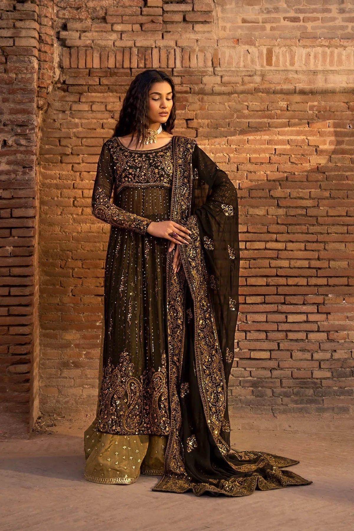 Erum Khan | Shezadian Luxe Formals | ZEENAT - Aqsa Fabrics