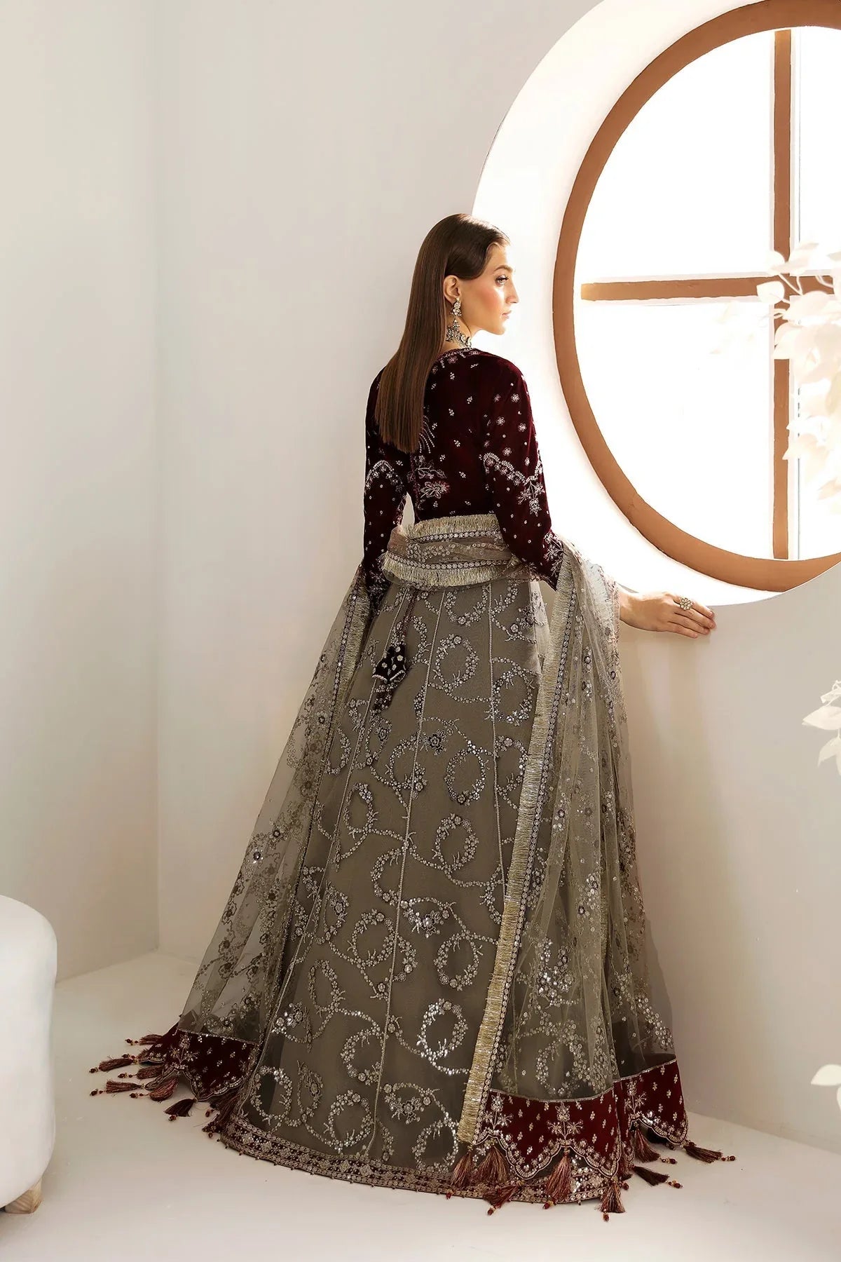 Alizeh | La Ruha Wedding Formals | AF-CH-2175-Esme - Aqsa Fabrics