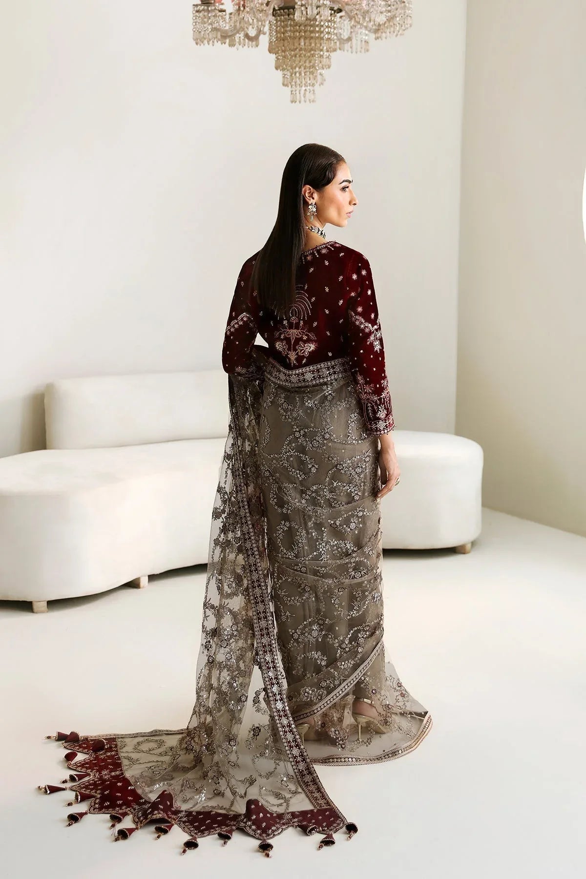 Alizeh | La Ruha Wedding Formals | AF-CH-2175-Esme - Aqsa Fabrics