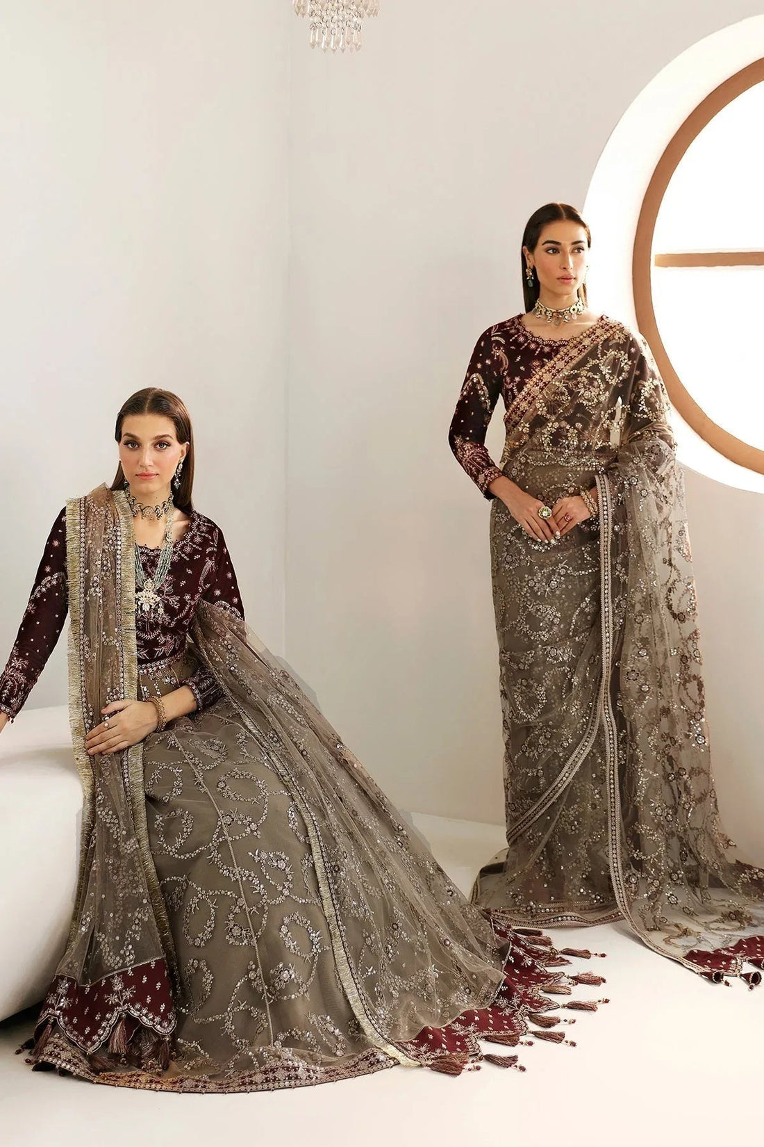Alizeh | La Ruha Wedding Formals | AF-CH-2175-Esme - Aqsa Fabrics