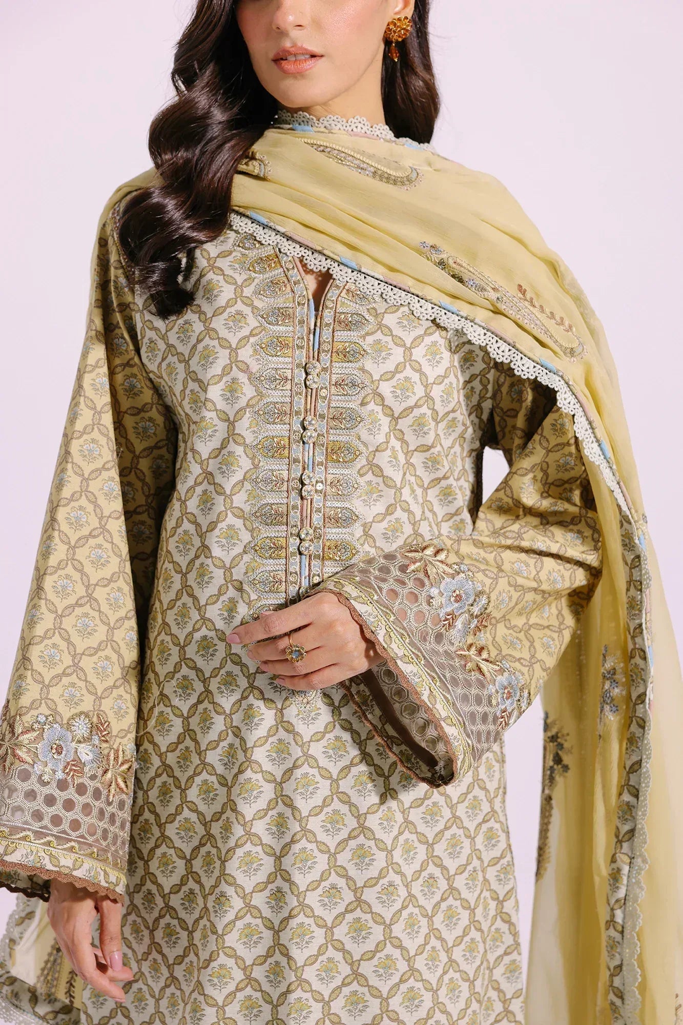 Ethnic | Rozana Collection SS 24 | E0404/203/130 - Aqsa Fabrics