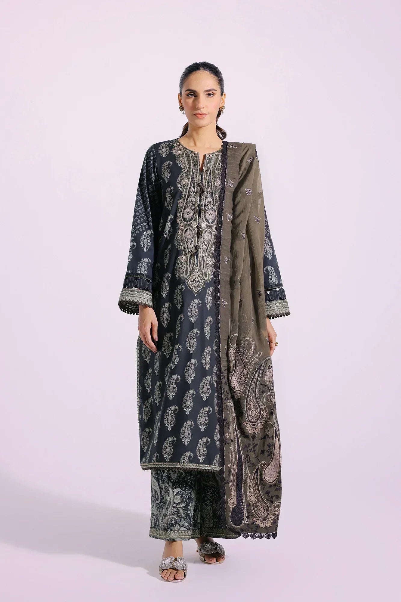 Ethnic | Rozana Collection SS 24 | E0405/203/116 - Aqsa Fabrics